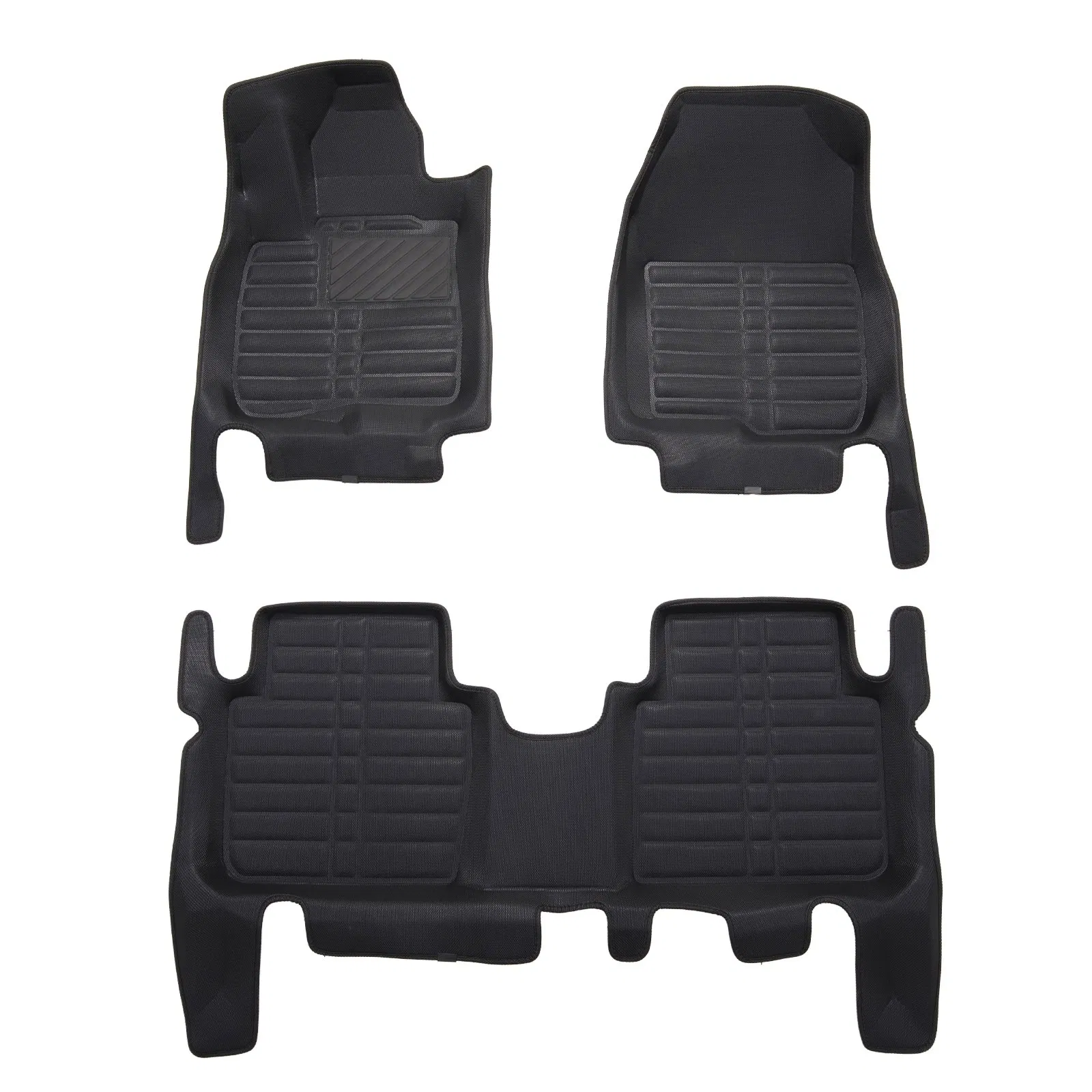 Alfombrillas de coche de lujo de cuero impermeables personalizadas antideslizantes para todas las estaciones 5D
