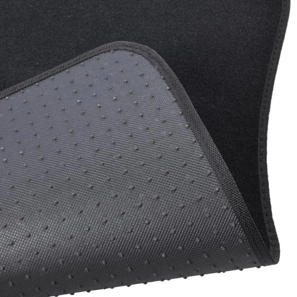 Alfombrillas de piso de color negro universal 4 pieza, protección para todo clima para automóvil, sedán, SUV y todos los vehículos. Aceptamos personalización