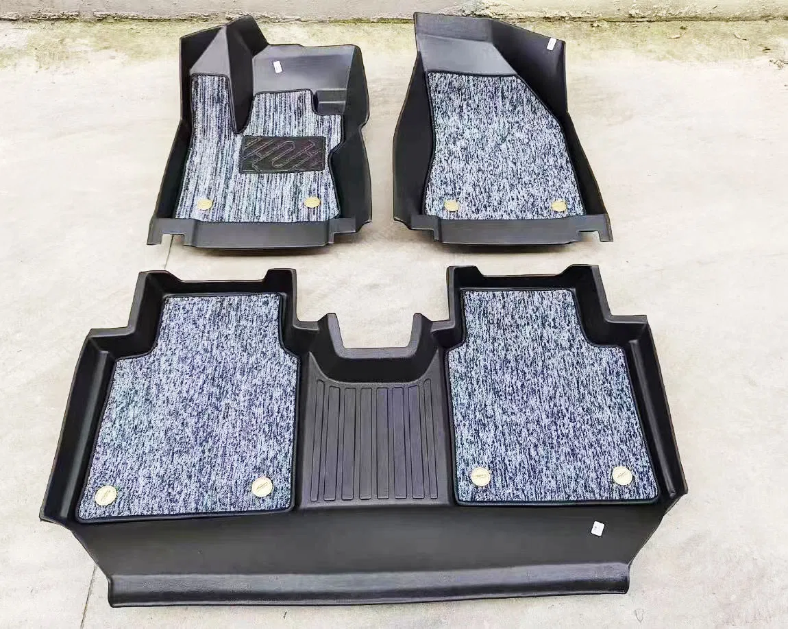3D Alfombrilla de coche TPE Alfombrilla de coche personalizada Alfombrilla de coche de doble capa