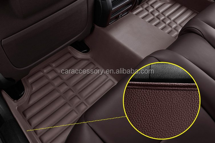 Venta Caliente Alfombrillas de Cuero Personalizadas para Automóviles Alfombra de Piso Adaptable a Todos los Modelos Nuevo Estilo Fácil de Limpiar Alfombrilla de Lujo para Automóvil