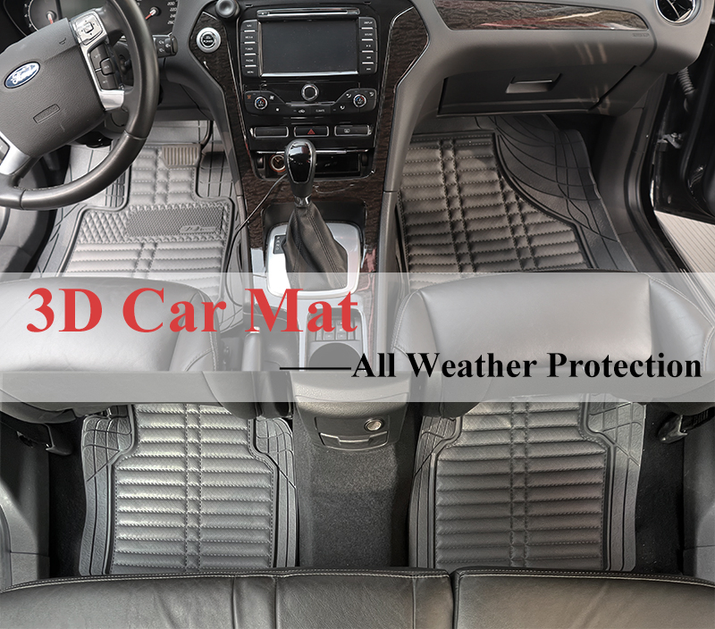 Alfombrillas de coche de PVC impermeables de lujo 3D para Byd, BMW, Hyundai