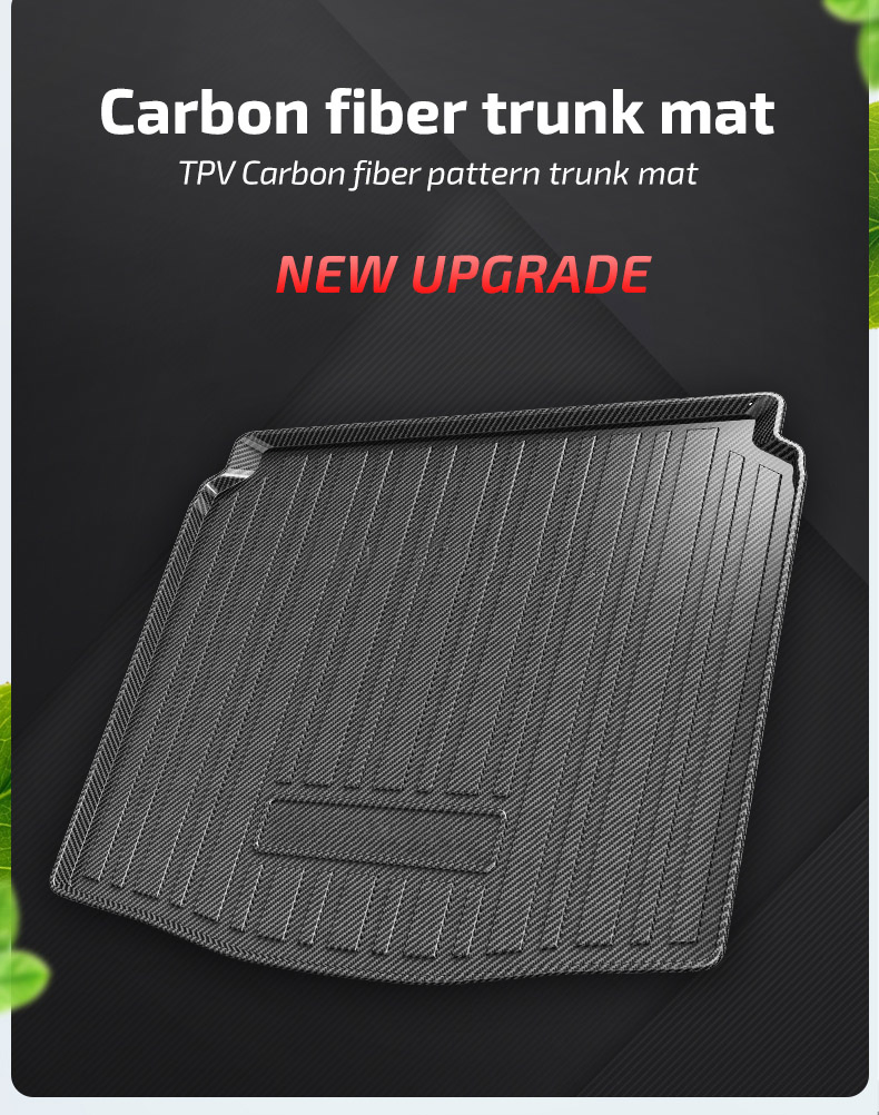Nueva Actualización de Película de Fibra de Carbono Impermeable para el Maletero del Coche Uso para Renault Kwid 2022