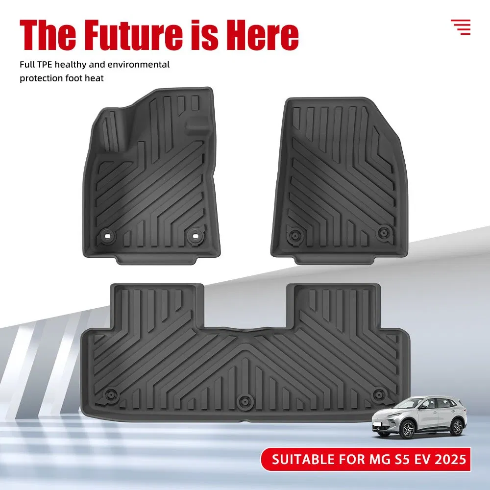 Nuevas Llegadas TPE 3D Alfombrilla de Piso para Coche Impermeable Antideslizante para Mg S5 EV 2025