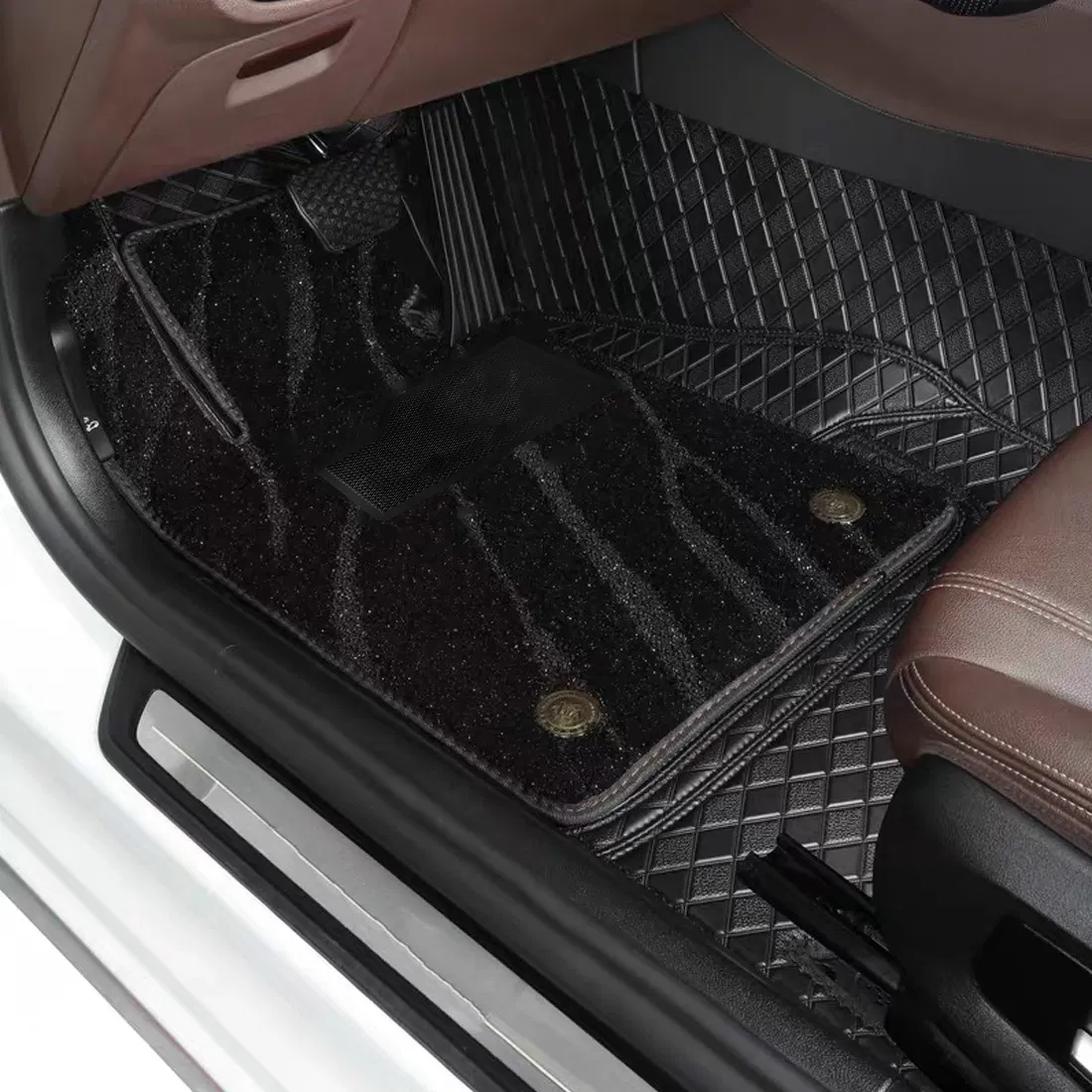 Accesorios de Coche Todo Clima 3D Juego Completo de Alfombrillas de Cuero para el Suelo Protector de la Parte Trasera del Asiento y del Cargador para BMW X4 G02 2019-2025 Alfombrillas Personalizadas de Alta Calidad