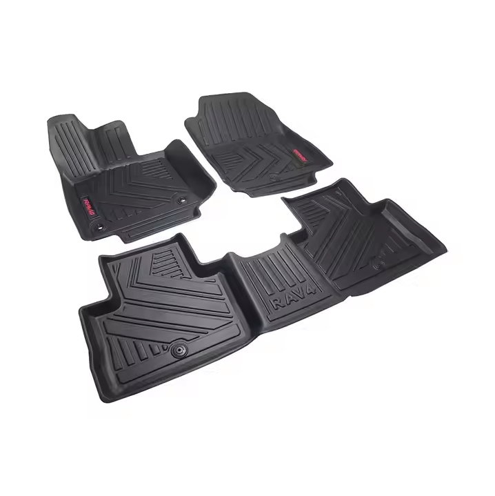 Alfombrilla de coche de TPE para todas las estaciones, goma resistente para Toyota RAV4