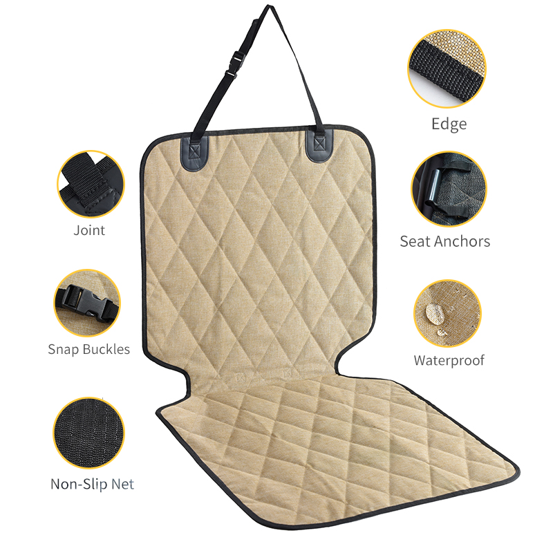 Funda de asiento de coche duradera para mascotas, cojín para perros, manta de viaje para coche, impermeable