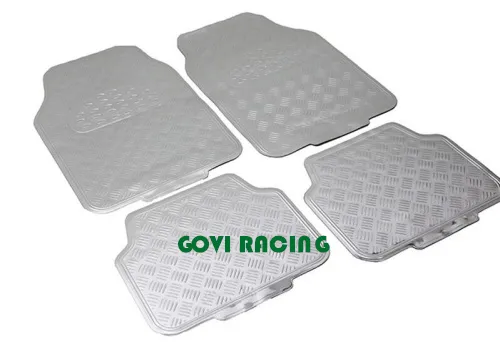 Alfombrillas de piso de PVC azules universales para coche SUV