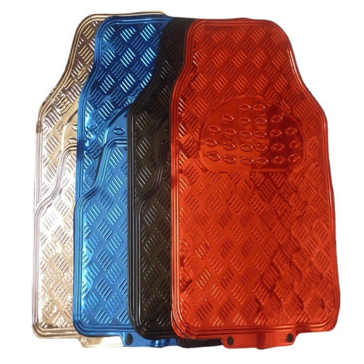 Alfombrillas de piso de PVC azules universales para coche SUV