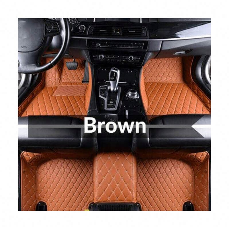 Alfombra de PVC antideslizante universal al por mayor, tapete de cuero de alta calidad personalizado para automóvil, profesional, caliente o tapete de coche