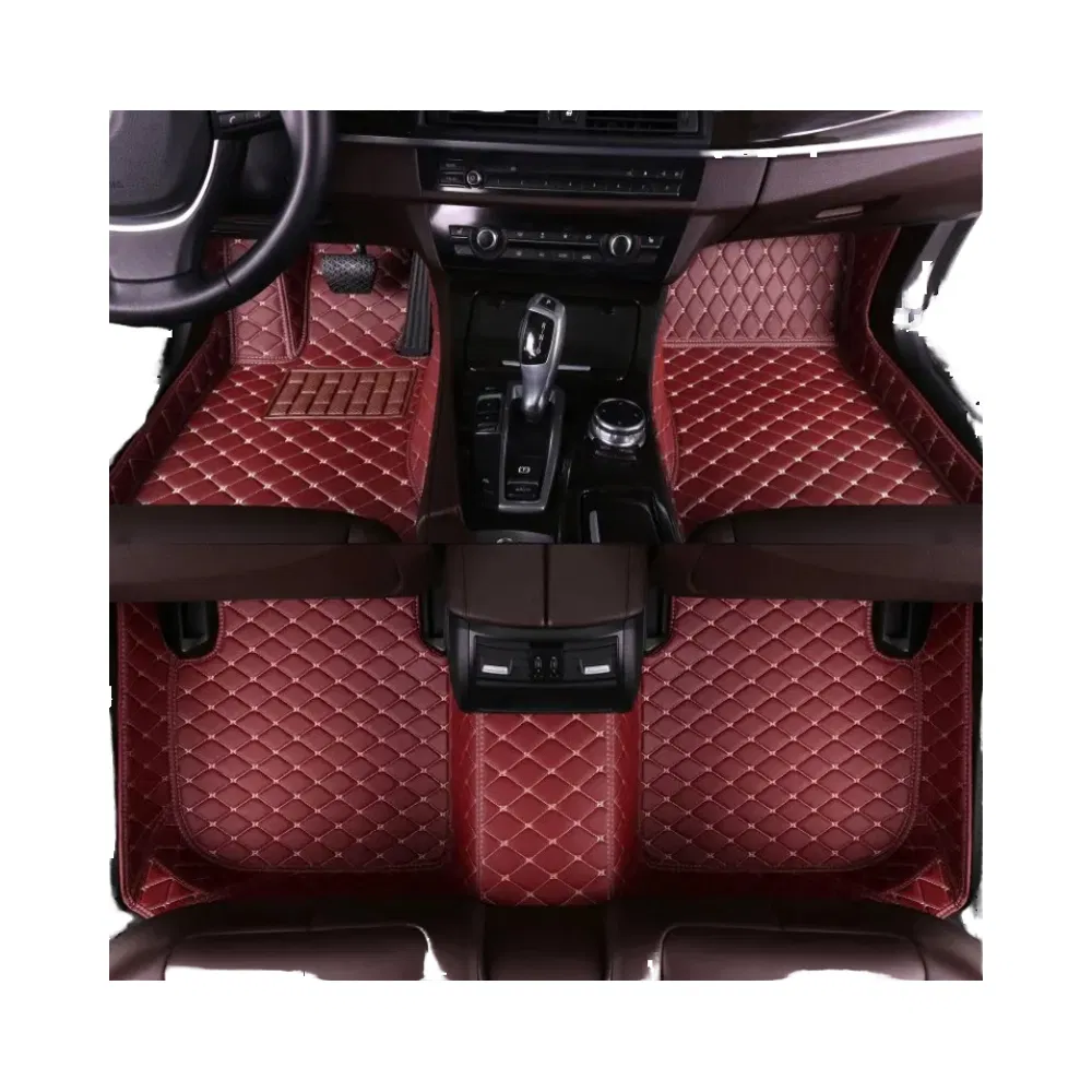Alfombrillas de coche de cuero de alta calidad, completamente envolventes, de material impermeable de alta gama, antimicrobiano
