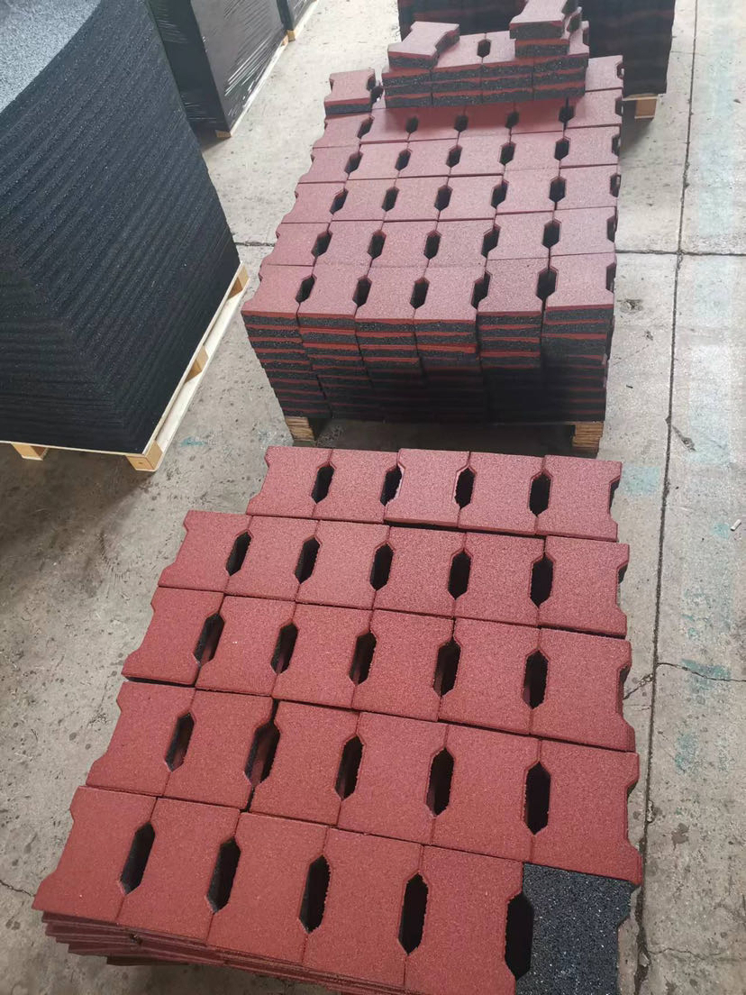 200X160mm Baldosa de goma de alta calidad en forma de hueso para perros, tipo H, mat de juego Lewis