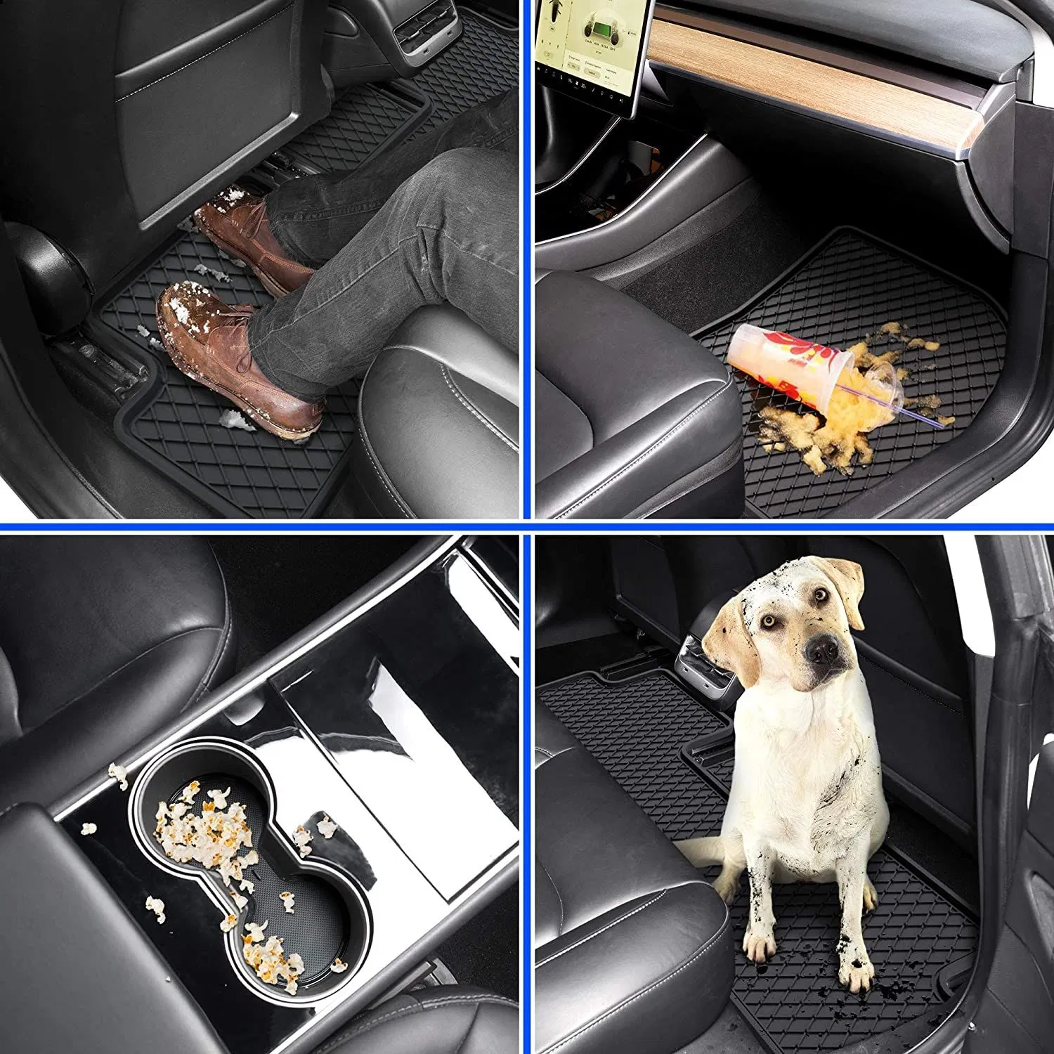 Fácil instalación, alfombrilla para coche resistente a la suciedad y ecológica para Volkswagen VW Polo