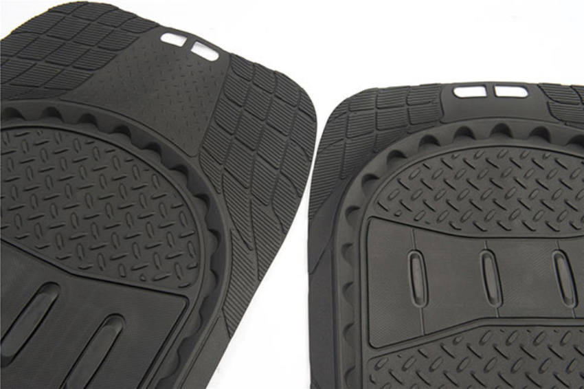 Accesorios para automóviles tapete de piso protector para todas las condiciones climáticas de PVC en negro