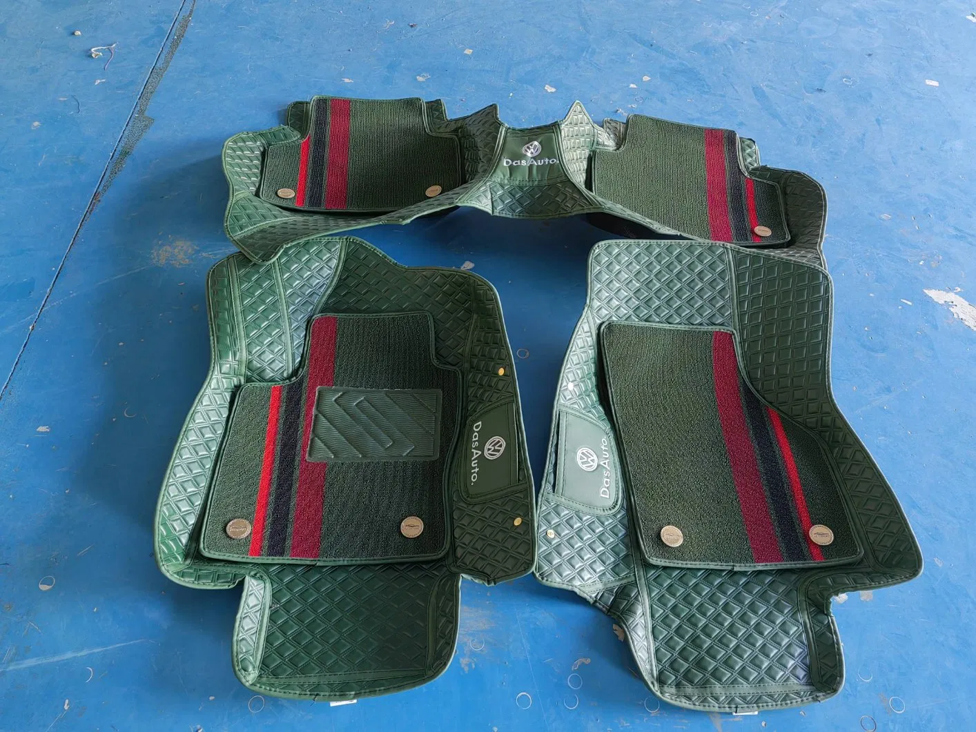 Alfombrillas de coche de doble capa de PU ecológicas de alta calidad