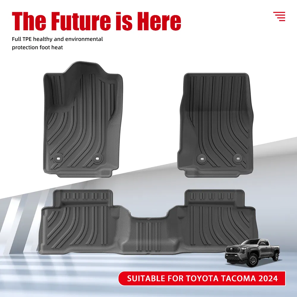 Tapete de cubo trasero impermeable para Toyota Tacoma 2024