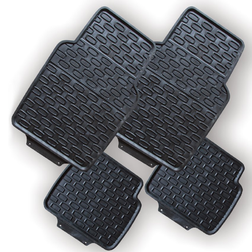 Juego Completo Colorido de Alfombrillas de Piso de PVC Antideslizantes de Lujo para Automóvil