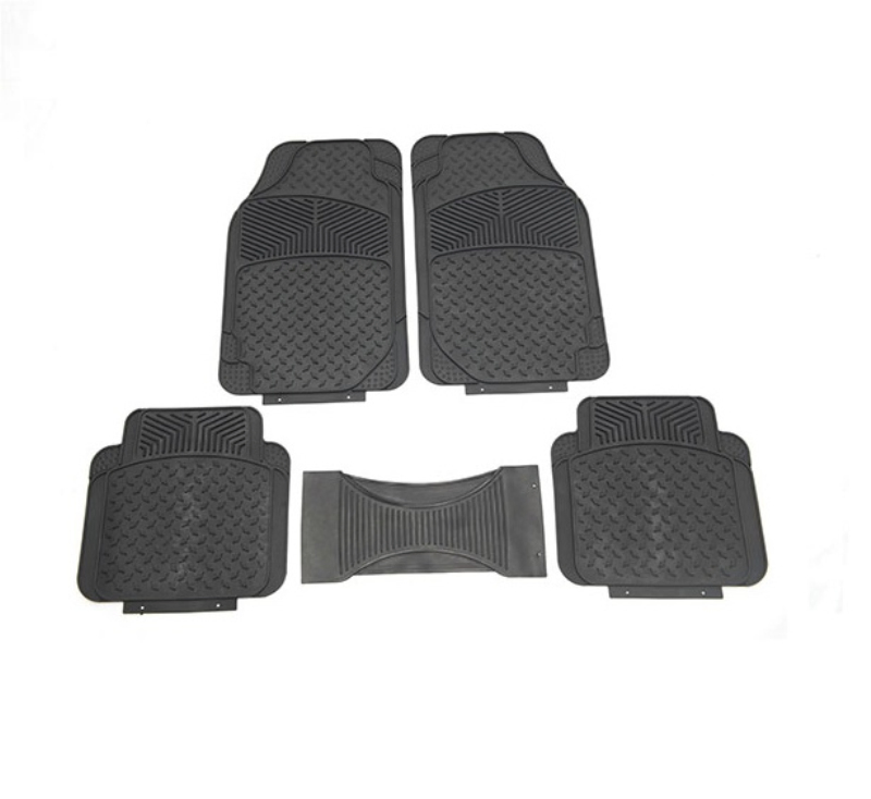 Mats de Piso de Goma Universal para Automóviles 4PCS-All Protección contra el Clima - Ajuste Semi Personalizable Recortable