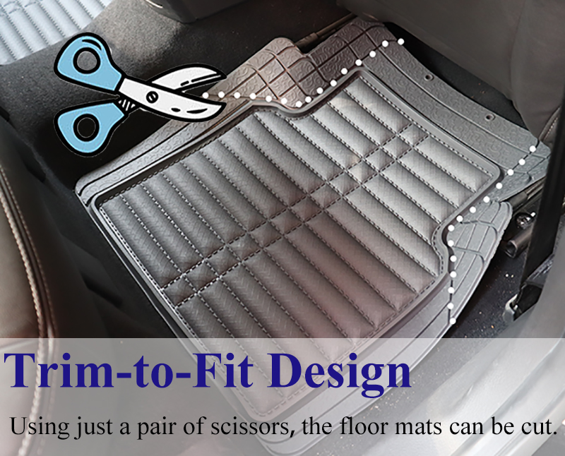 Alfombrillas de coche de PVC impermeables de lujo 3D para Byd, BMW, Hyundai