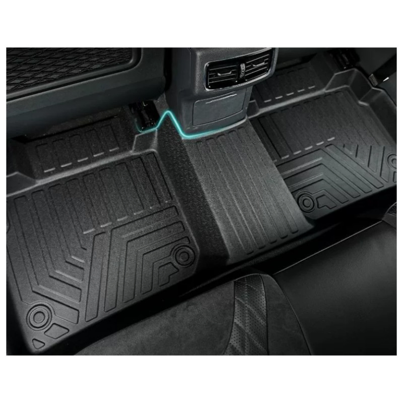 Mejor Vendedor Alfombrillas de Piso de Goma para Automóvil Doble Capa Totalmente Cubiertas Antideslizantes para VW