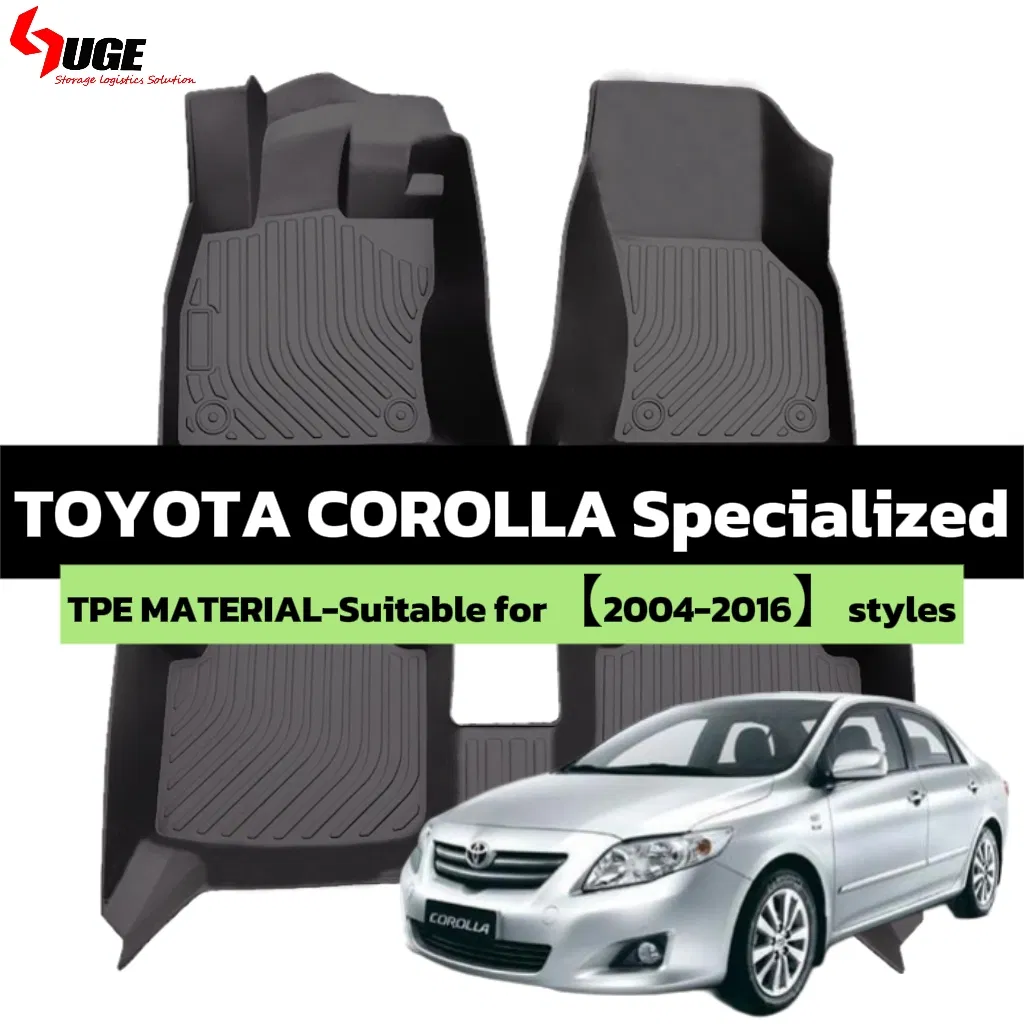 Alfombrilla de coche TPE para todas las estaciones de bajo precio, modelo universal para Toyota Corolla