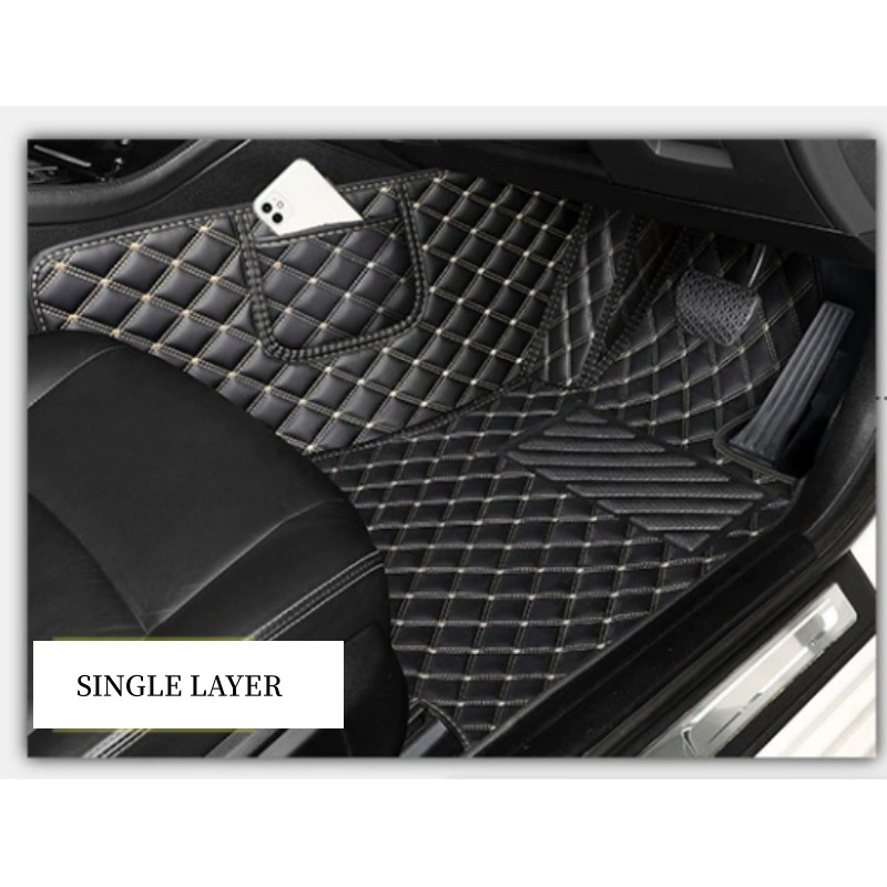 1 Juego 3D Alfombrillas de goma para automóvil de doble capa, protección para todas las condiciones climáticas, totalmente cubiertas y antideslizantes para Honda Zrv Rhd