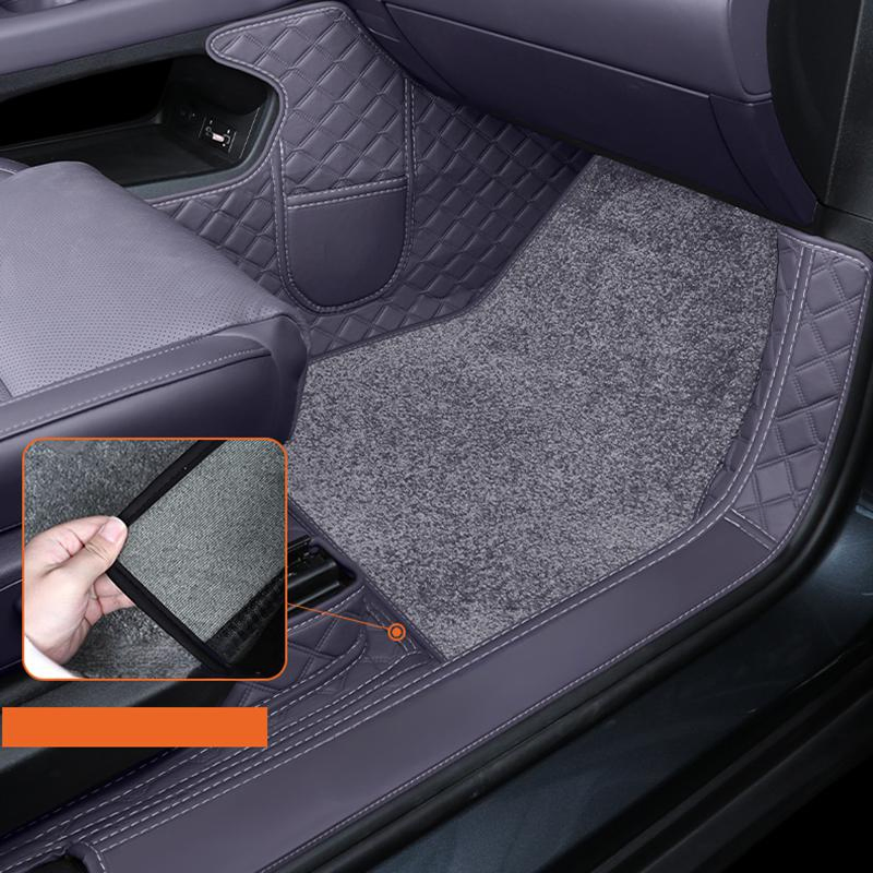 Alfombra ecológica de alta calidad para Cadillac Escalade 7seats 2017 Tapetes de cuero de lujo para automóviles