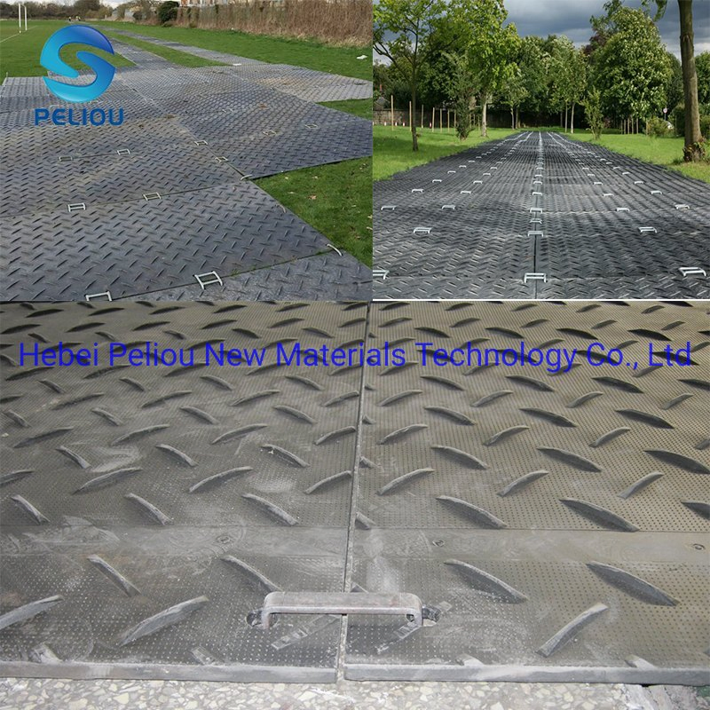Alfombrillas de acceso duraderas de lámina de HDPE para terrenos de hierba con capacidad de carga pesada