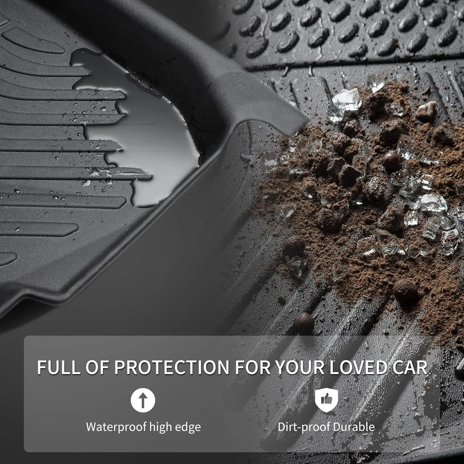 Alfombrilla de lujo 6/7 para el maletero del coche, accesorio automático para Audi