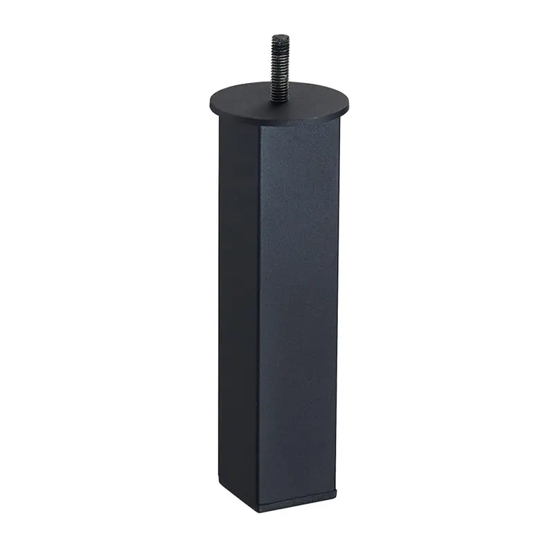 High-Quality Daxinghong Hardware Furniture Leg Manufacturer: Black thickened square tube cabinet and chair legs, metal iron table legs B307008 Factory, Service