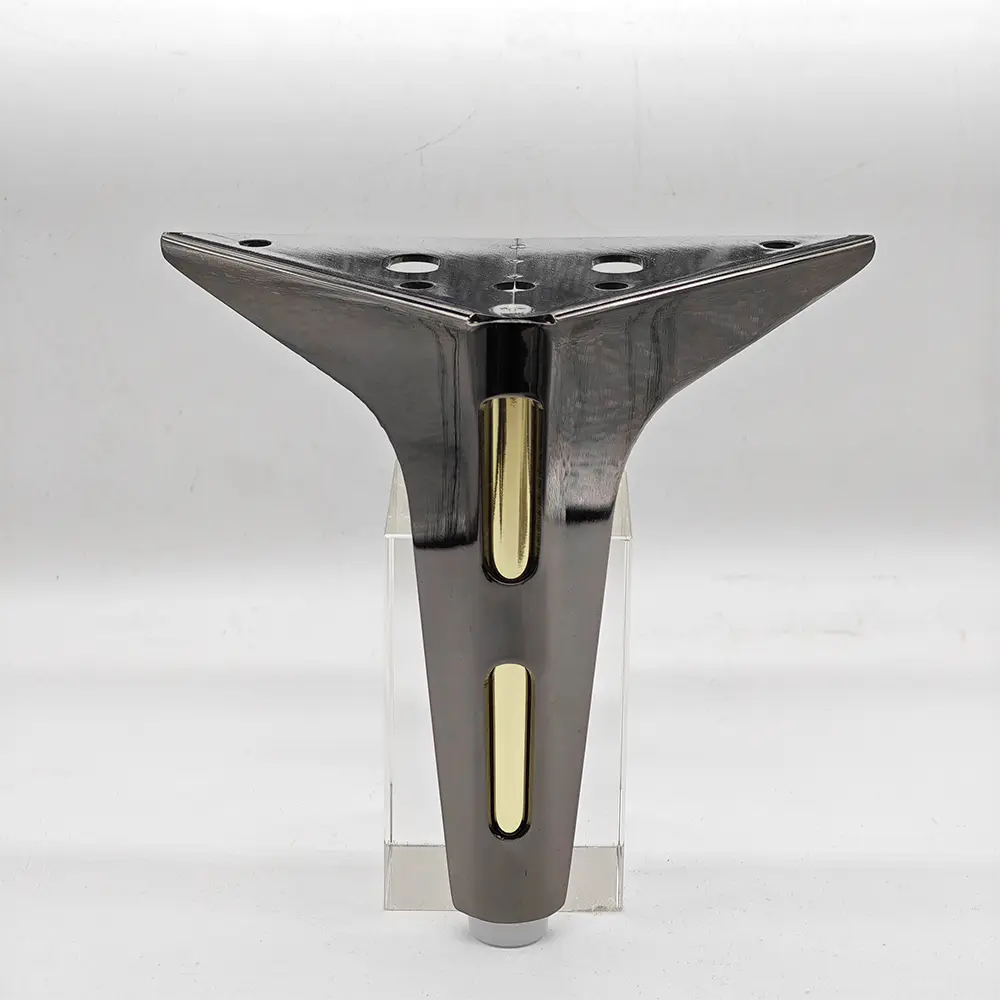 CE Certification Daxinghong Luxury Design Gun Black Gold Plated Best-Selling Sofa Foot A101062 Manufacturers, Supplier