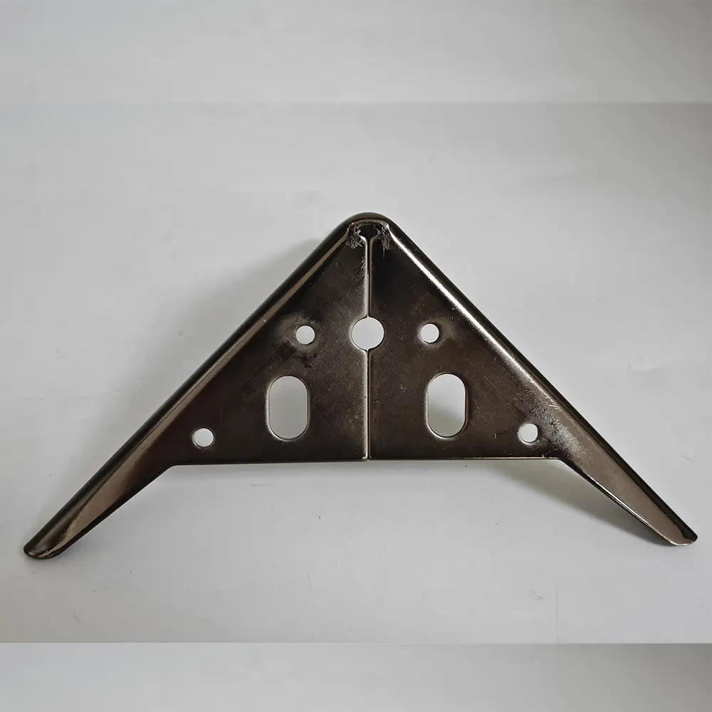 High-Quality Gold, black, iron, metal furniture accessories, metal sofa legs, semi-circular three-prong sofa legs A101054 Product, Service