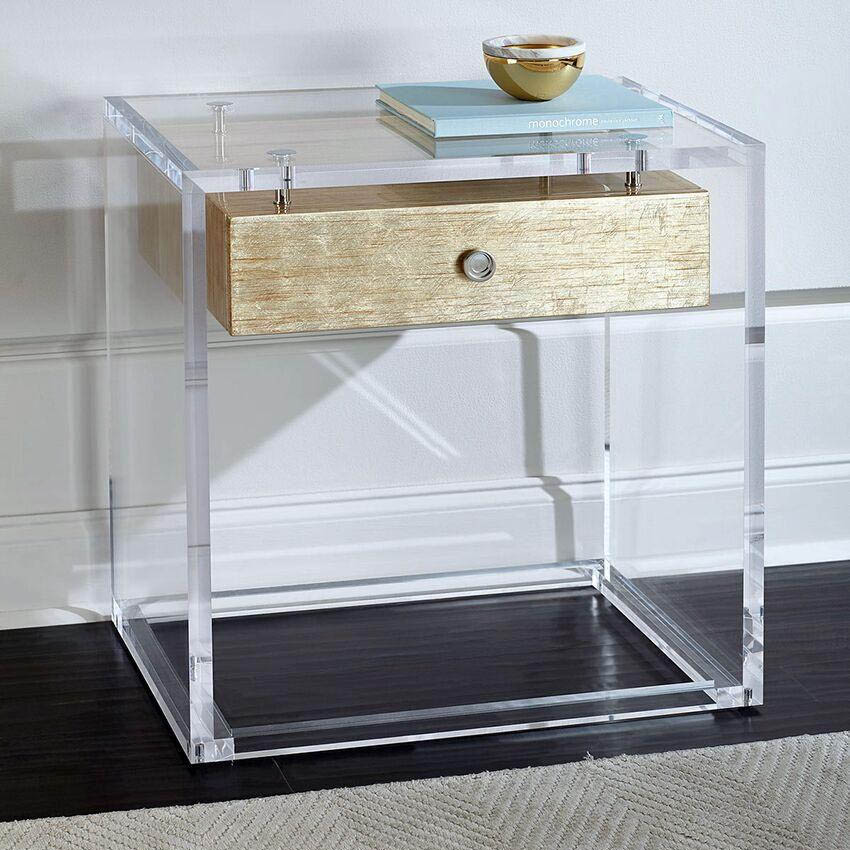 Acrylic furniture tables chairs nightstands and carts