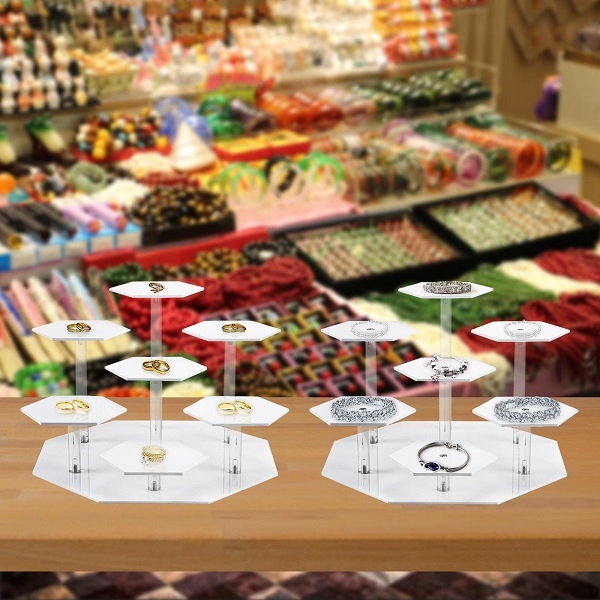 Custom Acrylic Lego Jewelry Cosmetics Exquisite Desktop Exhibition Booth Manufacturers, Suppliers