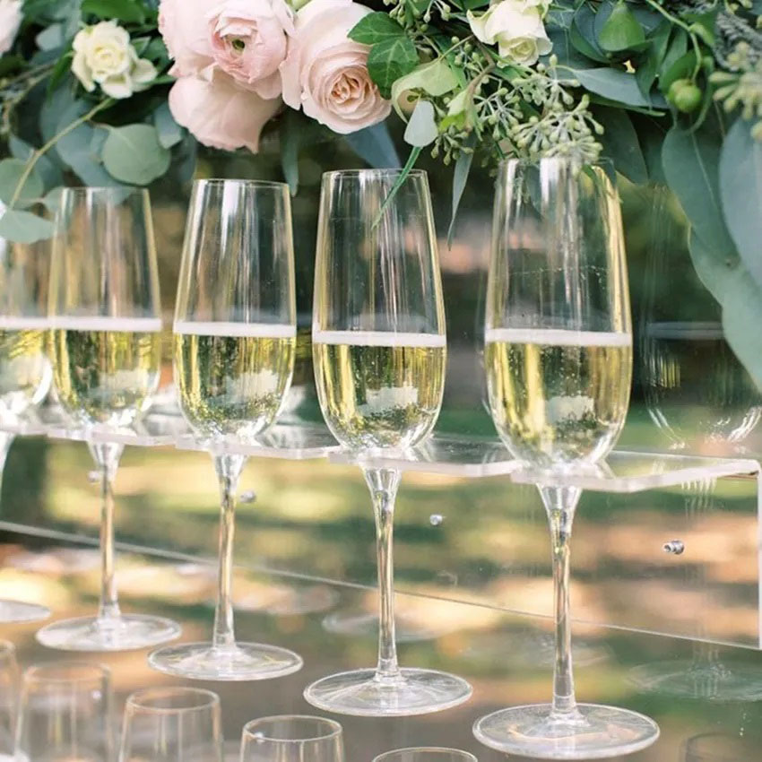 Clear Champagne Glass Holder