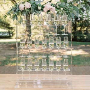 Discount Acrylic champagne wall for wedding display