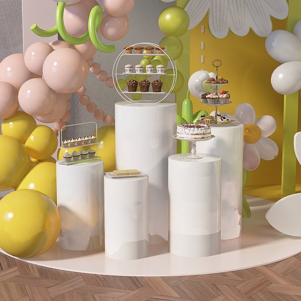 Wholesale Acrylic White Pedestal Display Xinquan For Party Supplies Decoration Manufacturers, Suppliers