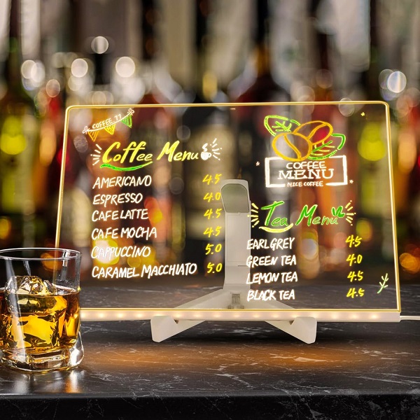 Wholesale Xinquan Clear Acrylic Dry Erase Board with Light Up Stand for Desk Factory, Factories