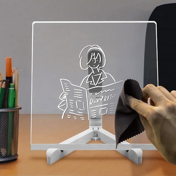 Wholesale Xinquan Clear Acrylic Dry Erase Board with Light Up Stand for Desk Factory, Factories