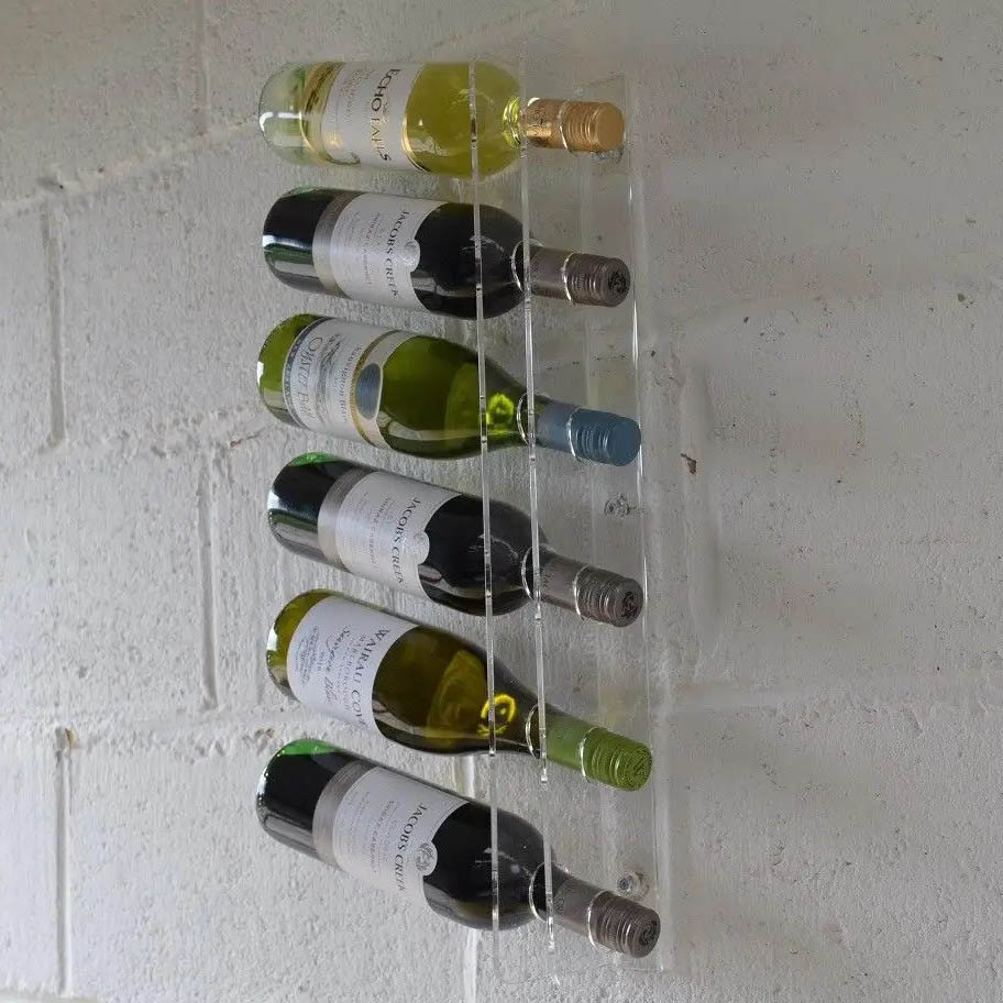Acrylic wine rack for bars and homes