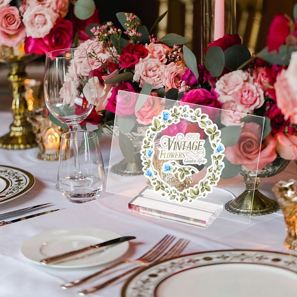 Custom Wedding Birthday Party Acrylic Number Display Menu Display Manufacturers, Factories