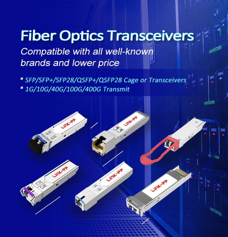 SFP+ SFP28 QSFP+ QSFP28 10G 25G 40G 100G Fibre Optic Transceiver SFP Module Global Price List