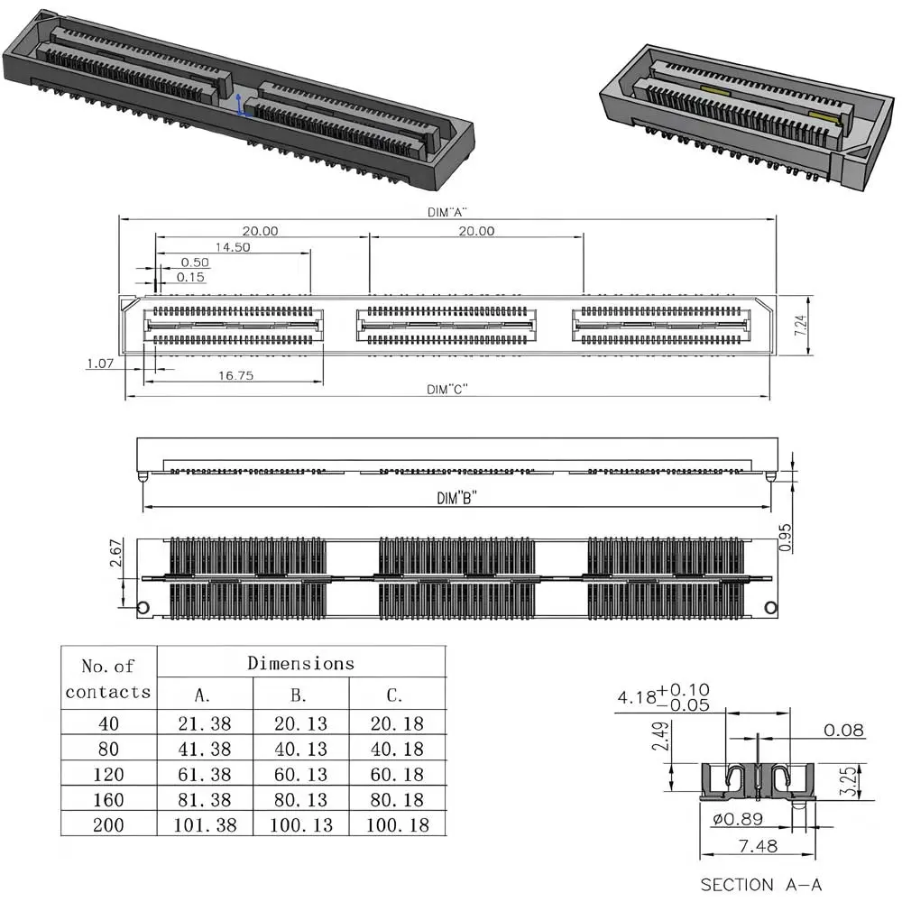 Wholesale 80X Series Plugs and Sockets with 0.50mm Pitch Manufacturer, Supplier