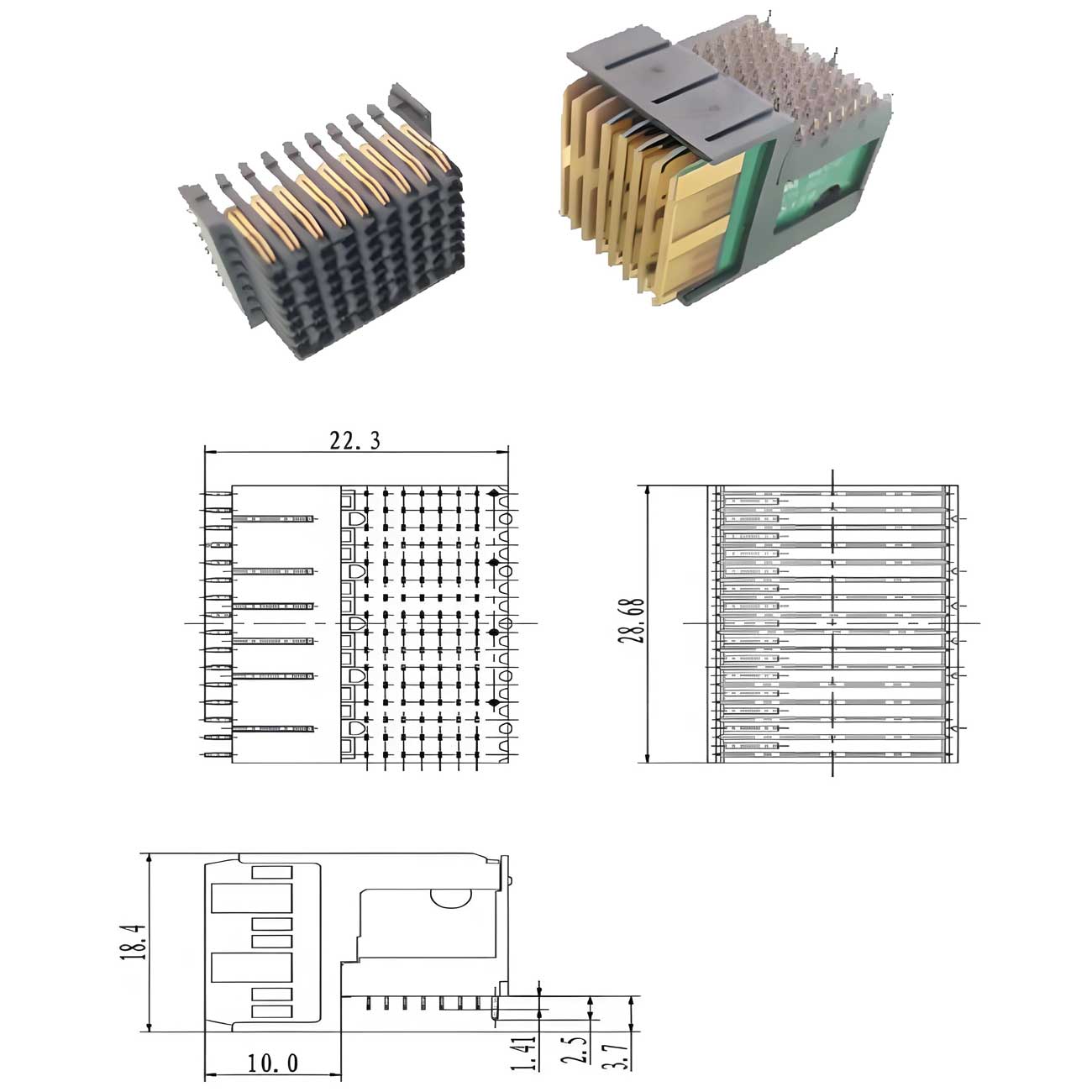 VPX-Series---Slot-Backplane-Connector