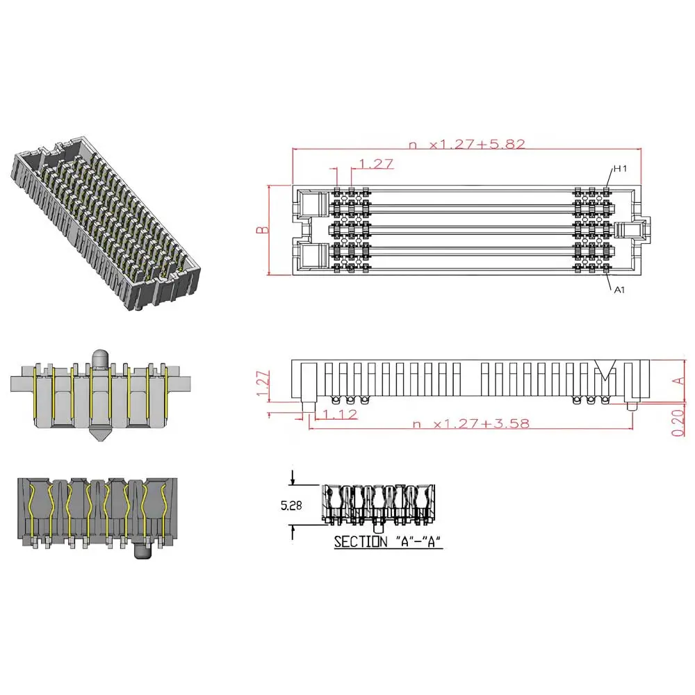 Wholesale Multi-Row Series - 1.27mm pitch Manufacturers, Exporter