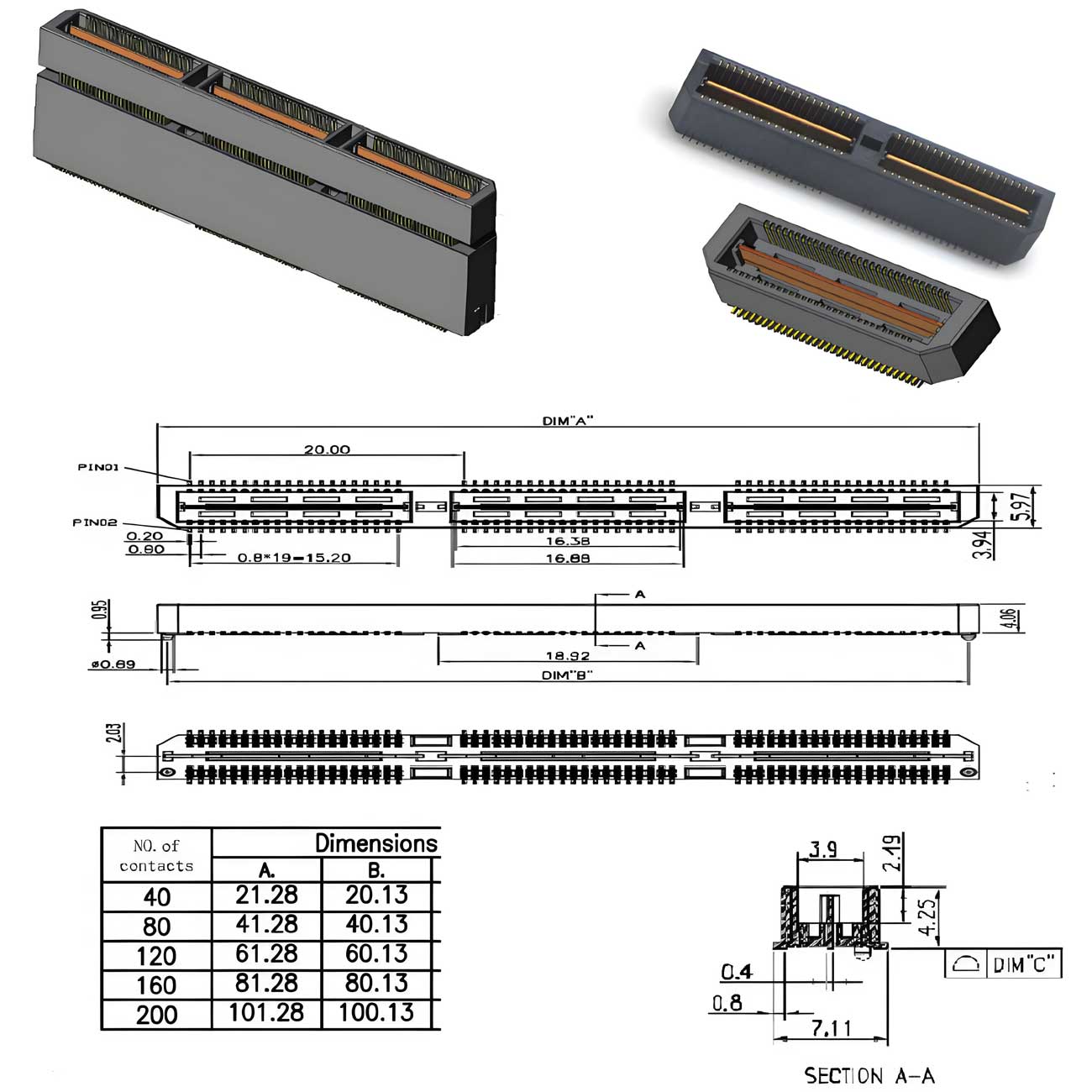 80X Series - 0.80mm Pitch Plug