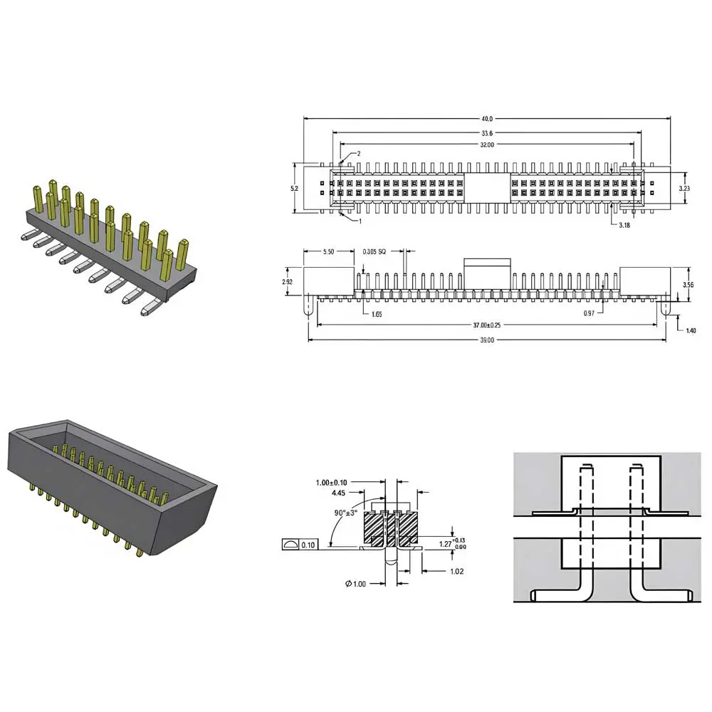 Wholesale Pin Header Series - 1.00mm pitch Manufacturers, Suppliers