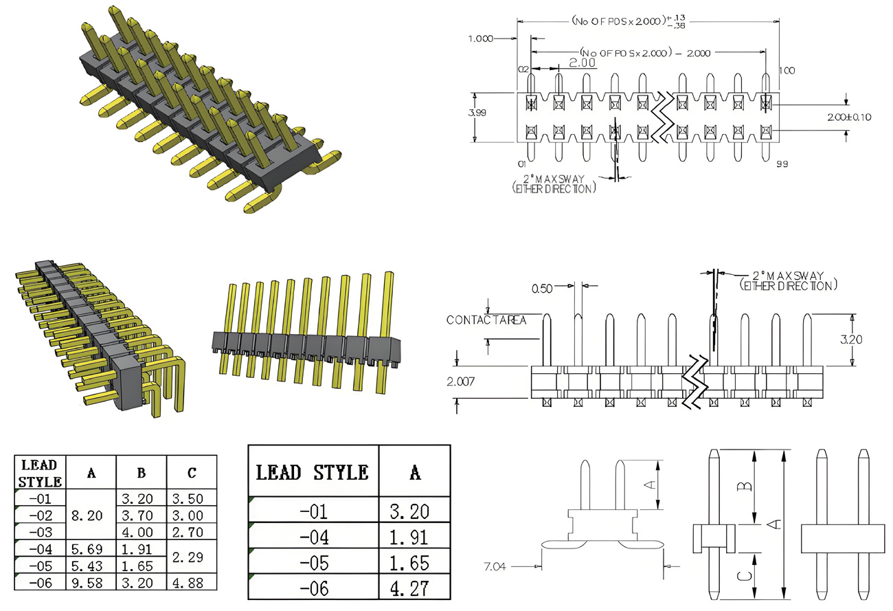 2.0mm Pitch Pin Header