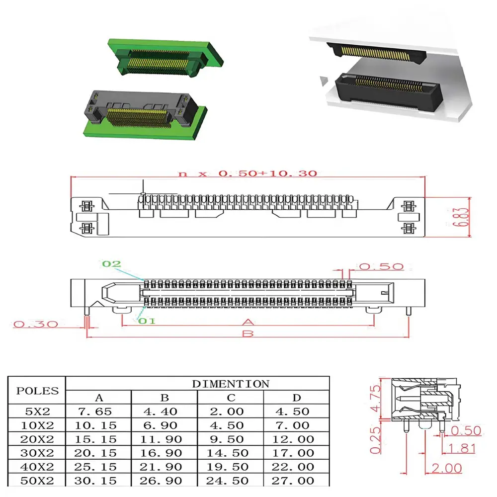 Wholesale 800X Series - 0.50mm Pitch Manufacturers, Exporter
