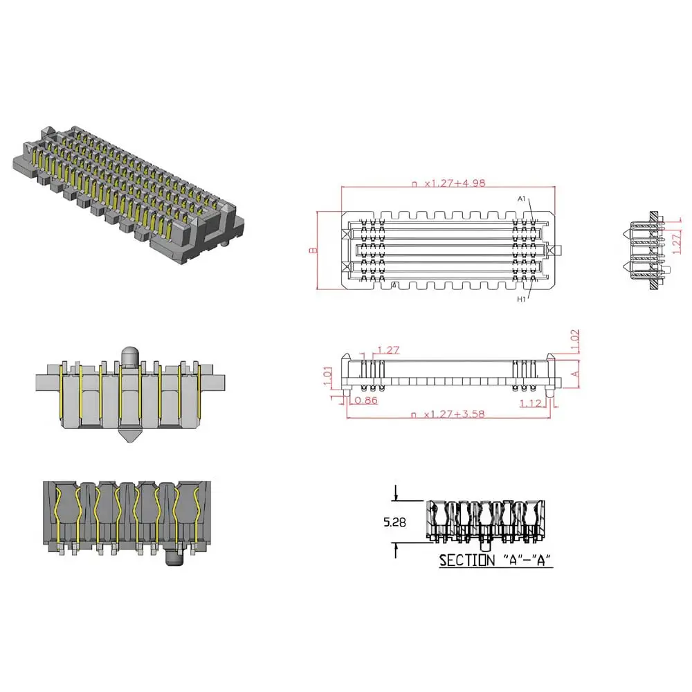 Wholesale Multi-Row Series - 1.27mm pitch Manufacturers, Exporter