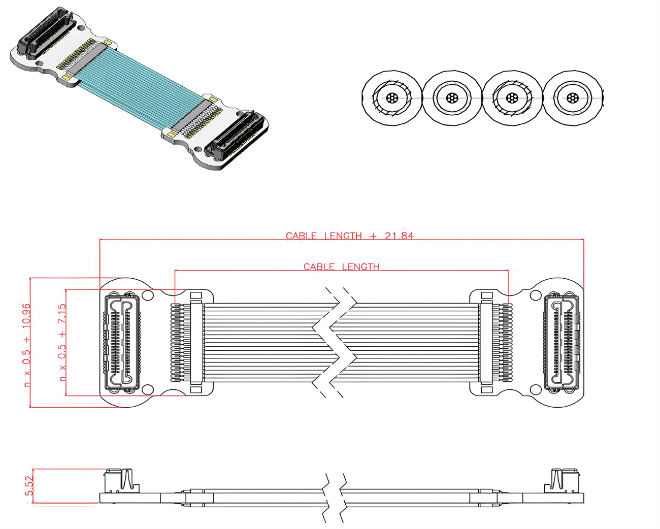 81A Series - 0.50mm Pitch High Speed Cable